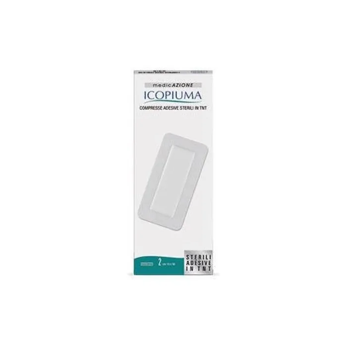 Benda Adhesive Compress Icopiuma in Non-Woven Fabric 10x25cm - Pack of 2
