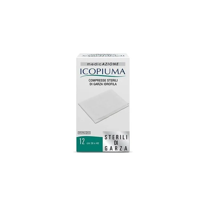 Icopiuma Sterile Hydrophilic Gauze Compresses 36x40cm - Pack of 12