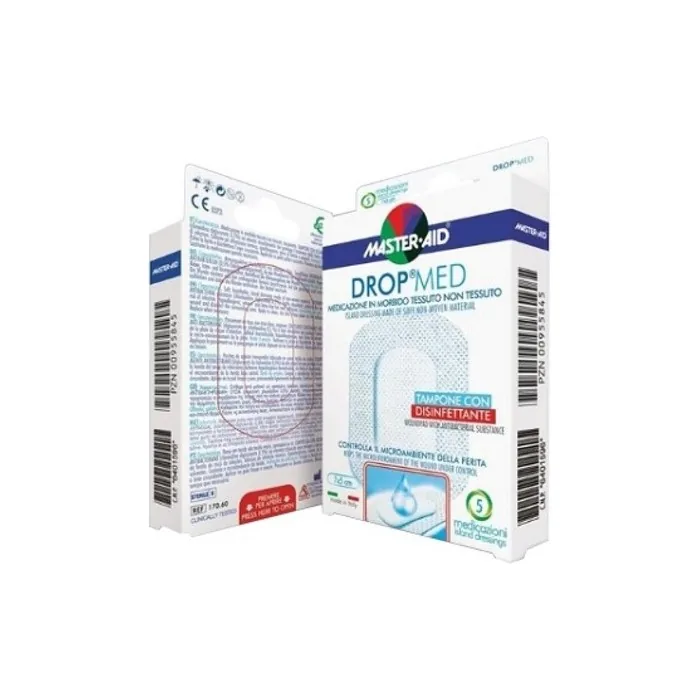 Medicazione Autoadesiva Sterile Dermottiva Compressa Di Mullbinden Dropmed 10x8 Mm Pack Of 5