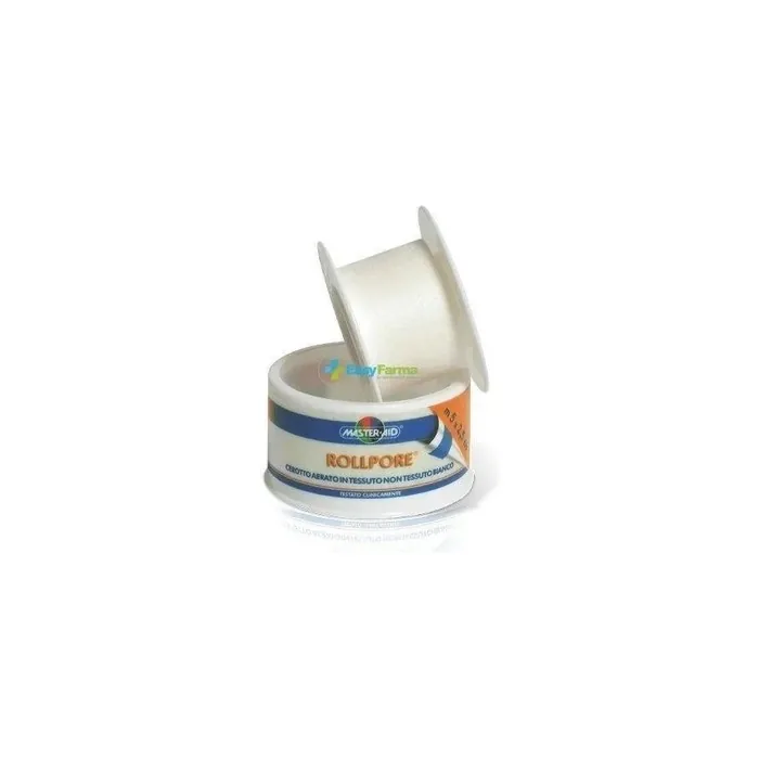 Pietrasanta Pharma Master Aid Rollpore Bandage In White Nonwoven Fabric 5m X 5cm