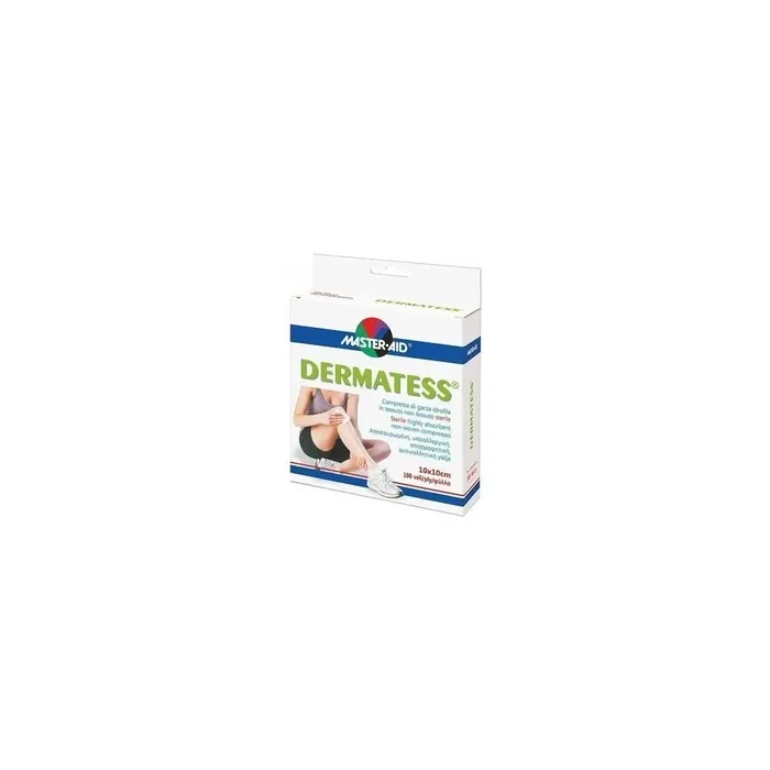 Pietrasanta Pharma Master Aid Dermatess Cotton Gauze 100 Gauzes 10 X 10 Cm