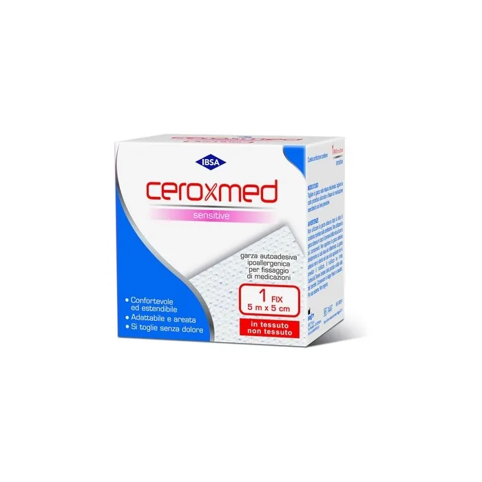 Ceroxmed Sensitive Self-Adhesive Gauze Fix Size 5m X 5cm
