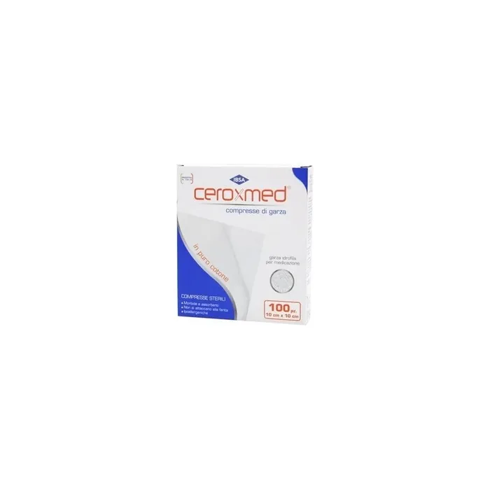 Nova Argentia Ceroxmed Cotton Gauze Compresses For Dressing 100 Gauzes 10x10
