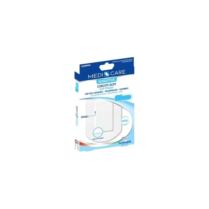 Gammadis Farmaceutici Medicare Soft Sensitive Adhesive Bandages 10 x 20cm - Pack of 3