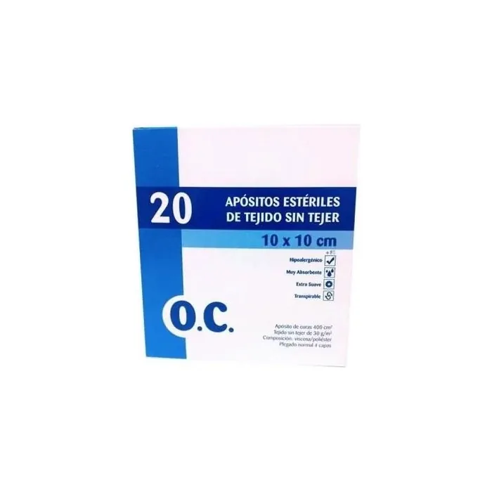 Oc Sterile Compress Nonwoven Fabric 20cm X 20cm 20 Units