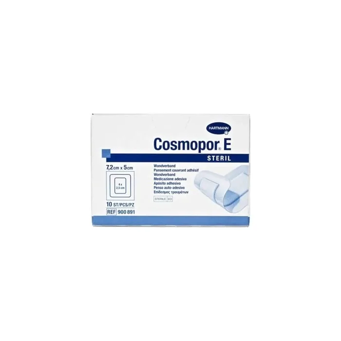 Hartmann Hartmann Cosmopor E Sterile Absorbent Adhesive Dressing 72x5cm 10 Units