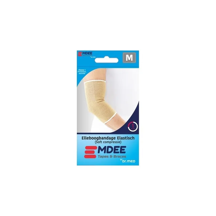 Emdee Elbow Bandage Elastic Medium Skin Color