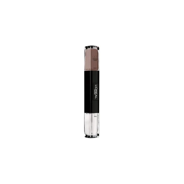 L'Oréal Paris Infallible Nail Polish 2 in 1 Top Coat and Base Coat in Gray-Brown 10ml
