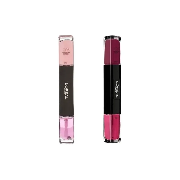 L'Oréal Paris Infallible Gel Nail Polish Duo 05 Irresistible Bonbon + 21 Always a Lady - Pack of 2