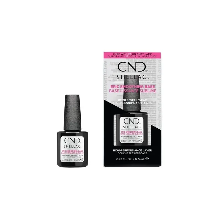 CND Shellac Epic Smoothing Gel Nail Base Coat Strengthening Formula for Long Lasting Results