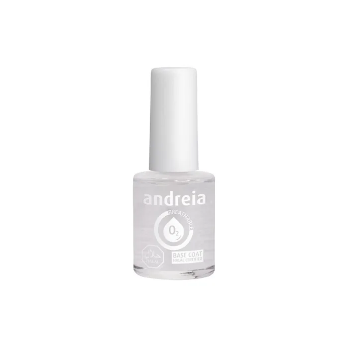 Andreia Halal Breathable Nail Polish Base Coat Glossy Vegan and Cruelty-Free 10.5ml