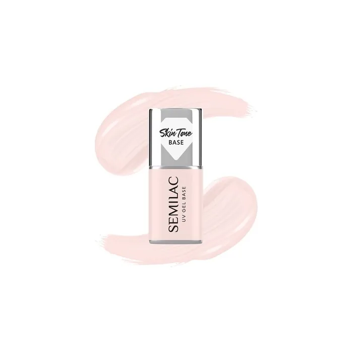 Semilac Skin Tone Base For Hybrid Nail Polishes Semitransparent Rose Beige 7 Ml
