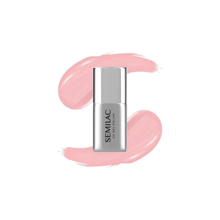 Semilac Rubber Base For Hybrid Nail Polishes Be Beautiful Super Rose 7 Ml
