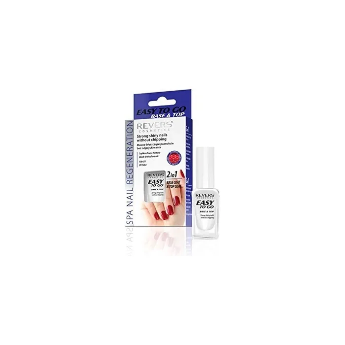 REVERS 2 in 1 Easy to Base and Top | Strong Shiny Nails without Chipping | Nail Conditioner Strengthener 10ml