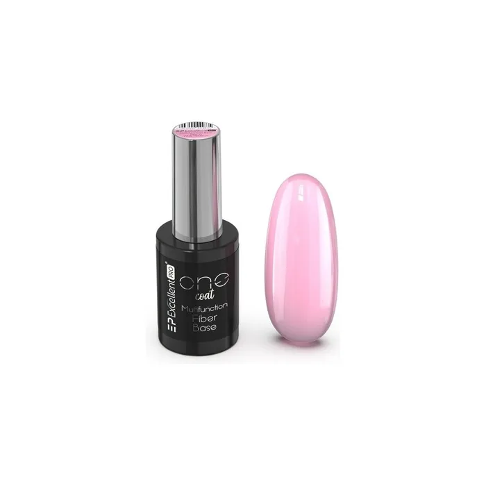 Excellent Pro One Coat Multifunction Fiber Base Hybrid Base Pink French 11g