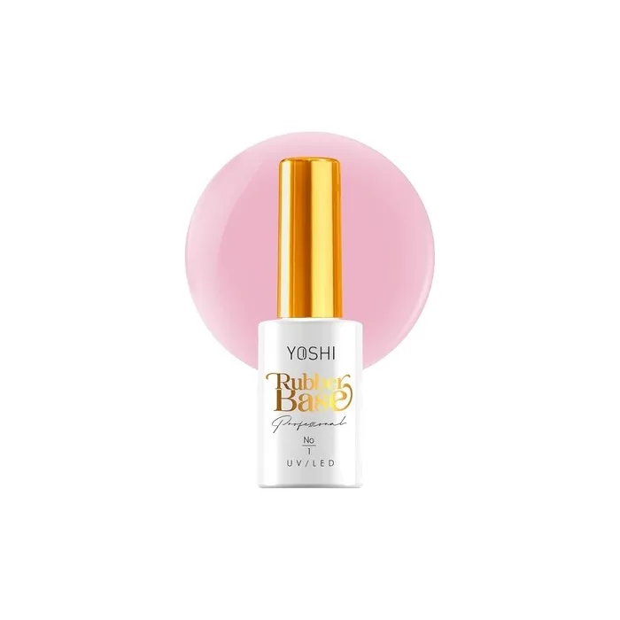 Yoshi Rubber Base 10ml Nail Rubber Base Uv Nail Polish Base Long Lasting Nails Professional Builder Base Elastic Nail Primer Pink