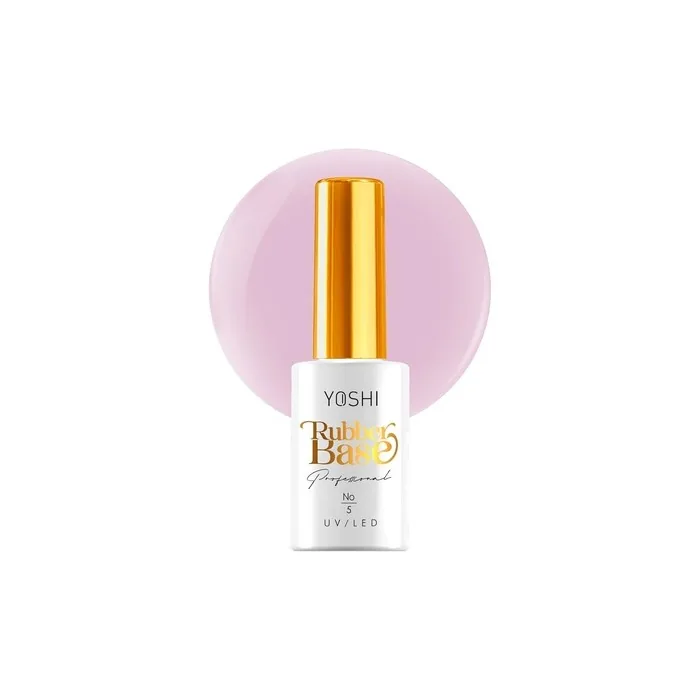 Yoshi Rubber Base 10ml Nail Rubber Base Uv Nail Polish Base Long Lasting Nails Professional Builder Base Elastic Nail Primer Light Pink