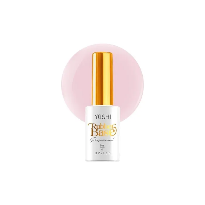Yoshi Rubber Base 10ml Rubber Nail Base Uv Nail Polish Base Long Lasting Nails Professional Builder Base Elastic Nail Primer Beige Pink
