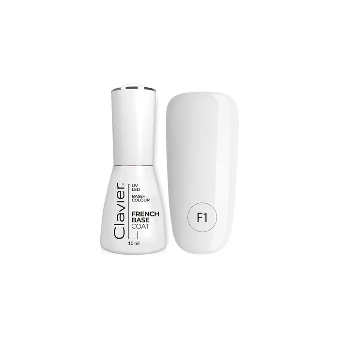 CLAVIER UV Nail Polish Rubber Base Manicure & Pedicure 10ml Milky Way