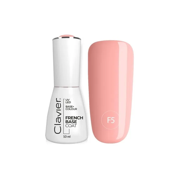 CLAVIER UV Nail Polish Rubber Base Manicure and Pedicure 10ml Biscuit