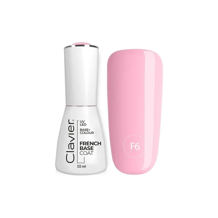 CLAVIER UV Nail Polish Rubber Base Manicure and Pedicure 10ml Marshmallow