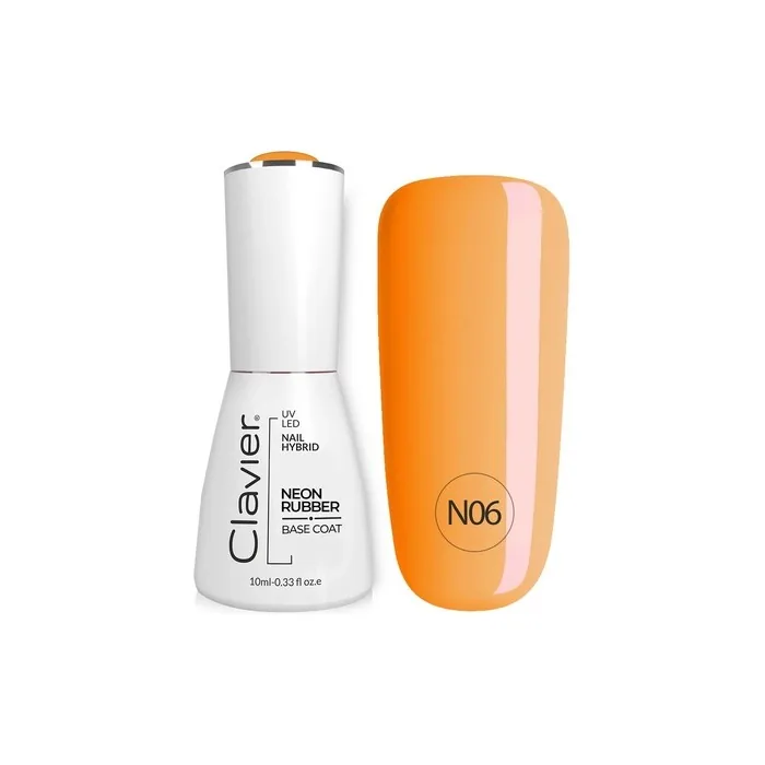 Clavier Luxury Nail Neon Rubber Base - N06, 10ml