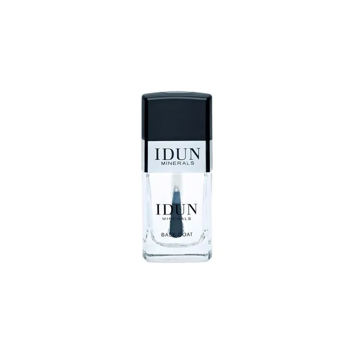 IDUN Minerals Crystal Base Coat Nail Polish Natural Chip-Resistant Keratin and Almond Oil Formula Cruelty Free 100% Vegan Nail Care Clear Color 0.37 fl oz Bottle