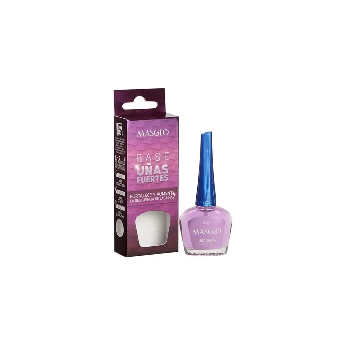 MASGLO Nail Base Coat Strong Nails 0.5 Fl. Oz.