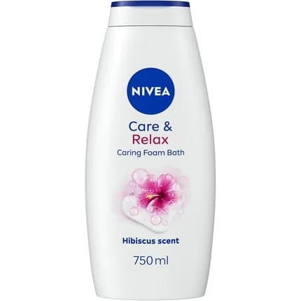 Nivea Caring Foam Relax Shower & Bath Foam 750ml Nourishing Bath Cream