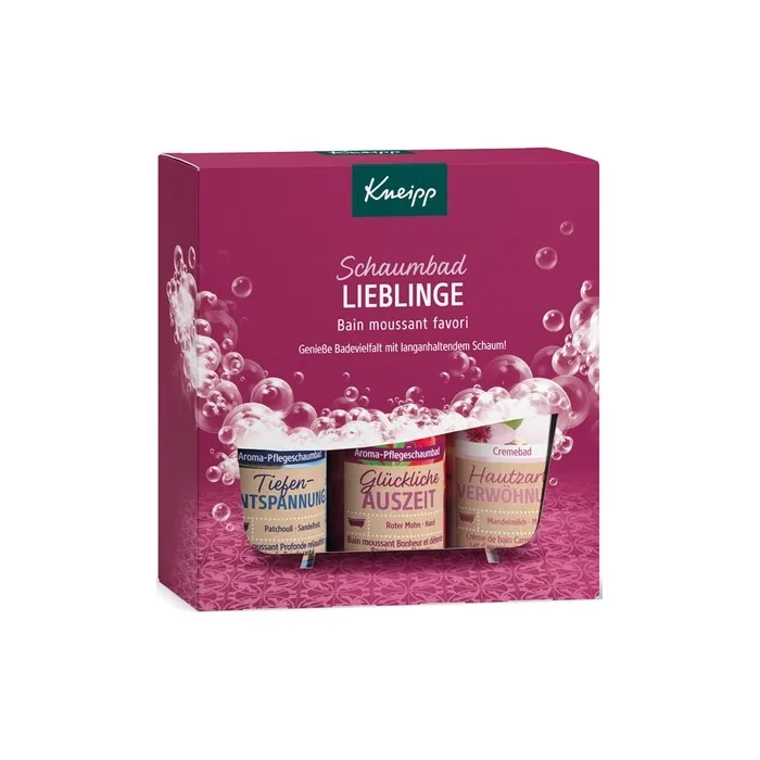 Kneipp Kneipp Gift Bath Favorites 3x100ml Aroma Care Foam Baths Happy Time Out Deep Relaxation Skinsoft Pampering
