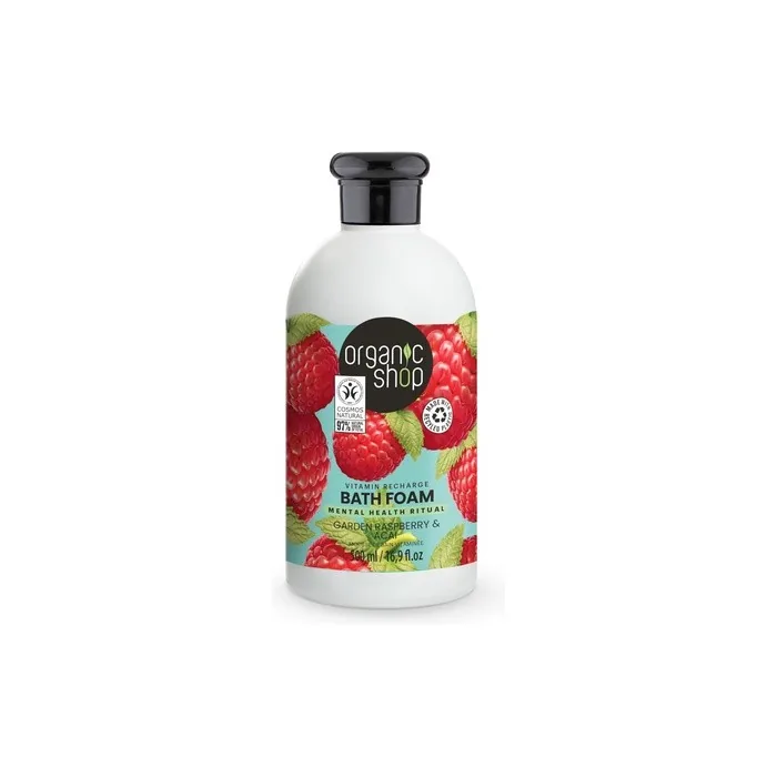 Organic Shop Bath Foam Vitamin Recharge Raspberry and Acai 500ml