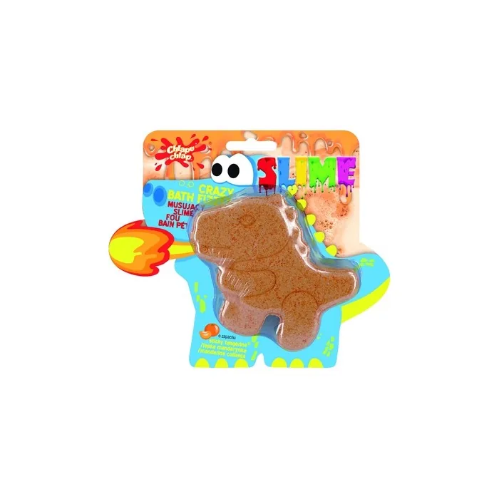 Chlapu Chlap Fizzy Slime For Bath Dinozaur Mandarin Scent