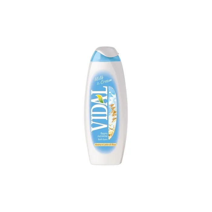 VIDAL Creamy Bath Foam Milk & Cream 500ml - Wonderfully Revitalized and Fresh Skin