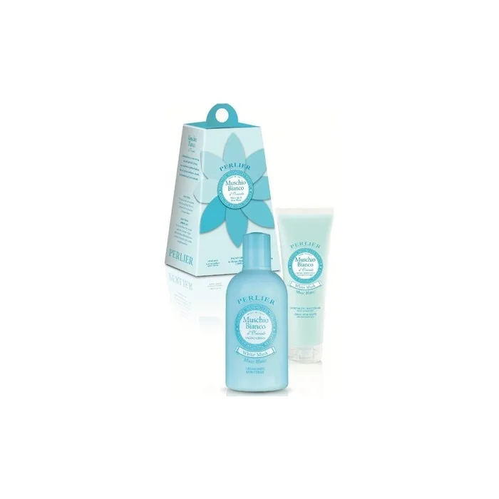 Perlier White Musk Bath Foam And Body Cream Set