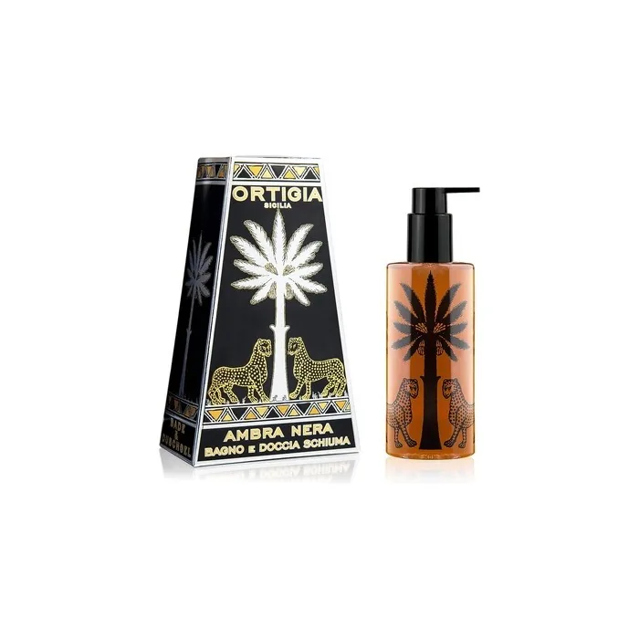 Ortigia Sicilia Amber Black Bath and Shower Foam 250ml