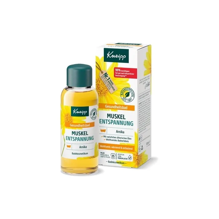 Kneipp Health Bath Muscle Relaxation Bath Oil with Arnica Extract and Essential Oils 100ml
