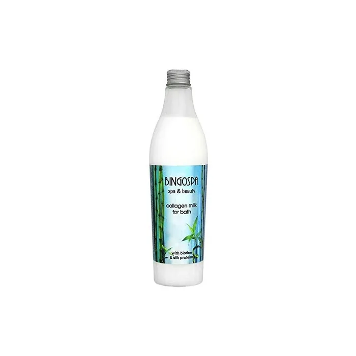 BINGOSPA Collagen Milk Bath with Biotin and Silk Proteins for Relaxation and Skin Moisturization 400ml
