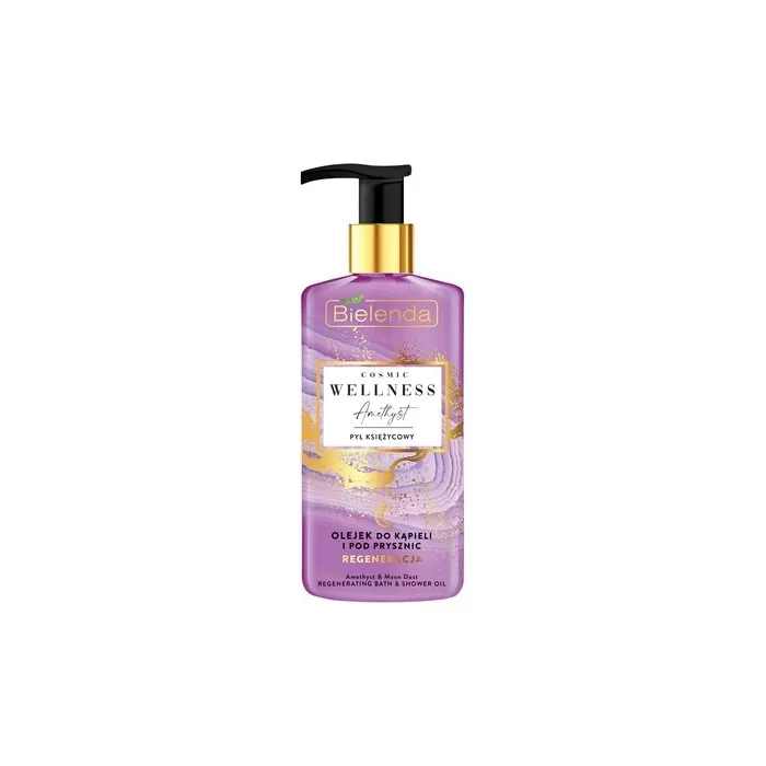 Bielenda Cosmic Wellness Bath And Shower Oil With Moon Dust, Amethyst, And Argan Oil 250ml