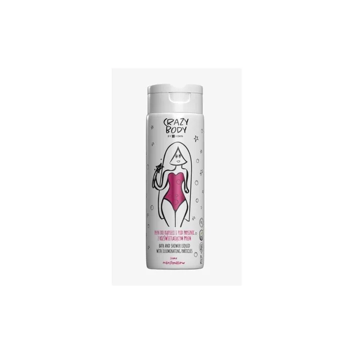 Hiskin Crazy Body Bath And Shower Liquid With Illuminating Powder Marshmallow 250 Ml