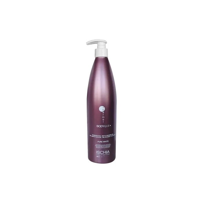 Ischia Eau Thermale Thermal Bodyque Pure White Bath Shower Face Body 1000ml