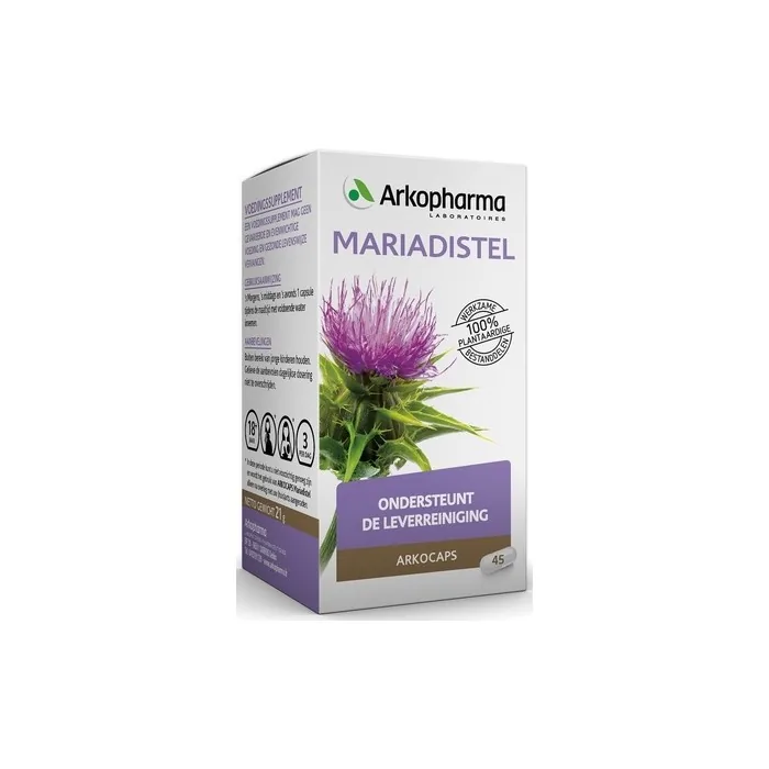 Arkopharma Arkocaps Milk Thistle Herbal Supplement 45 Capsules