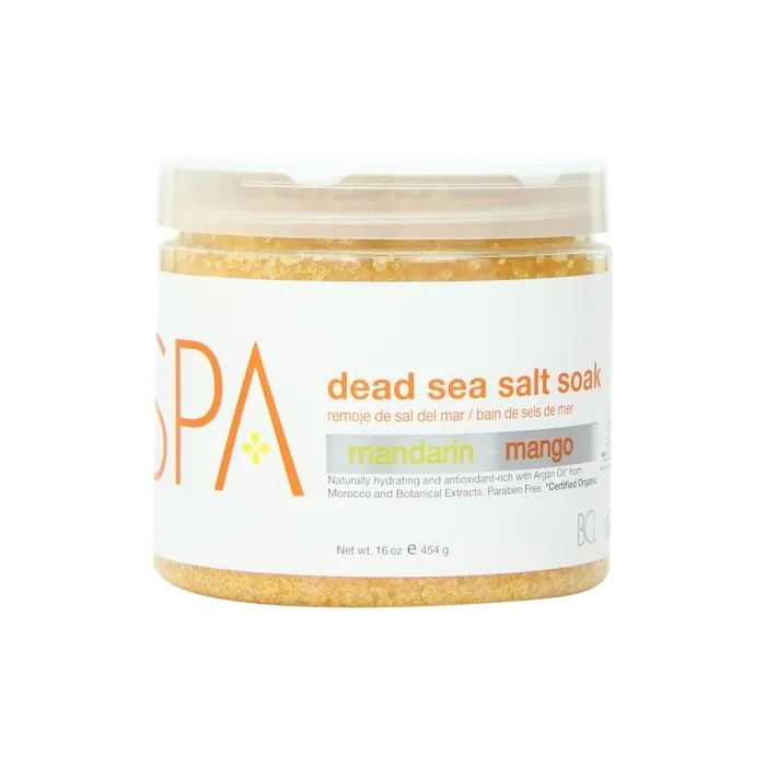 BCL Spa Organics Mandarin and Mango Dead Sea Salt Soak 16 Ounce