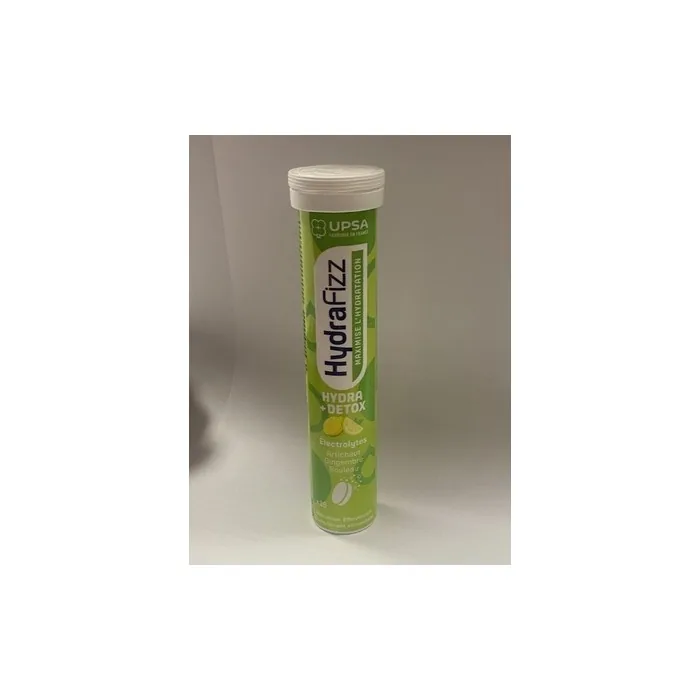 UPSA HydraFizz Detox Effervescent Tablets with Electrolytes and Vitamin C 16 Tablets