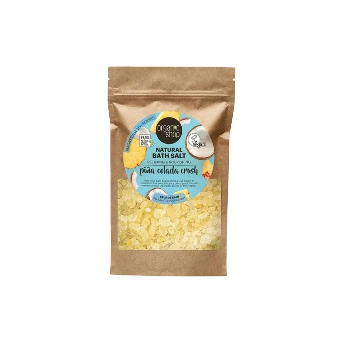 Organic Shop Pina Colada Crush Relaxing Nourishing Natural Bath Salt 500g
