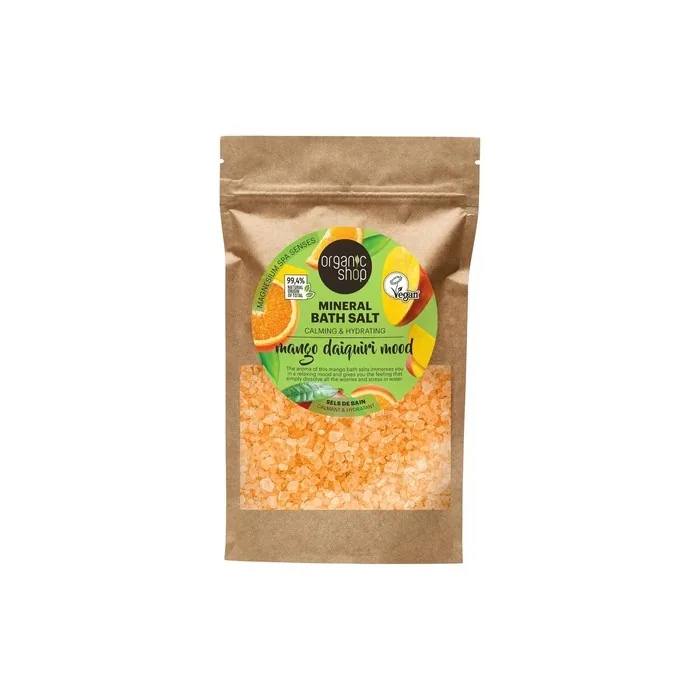 Organic Shop Mango Daiquiri Mood Calming & Hydrating Mineral Bath Salt 500g