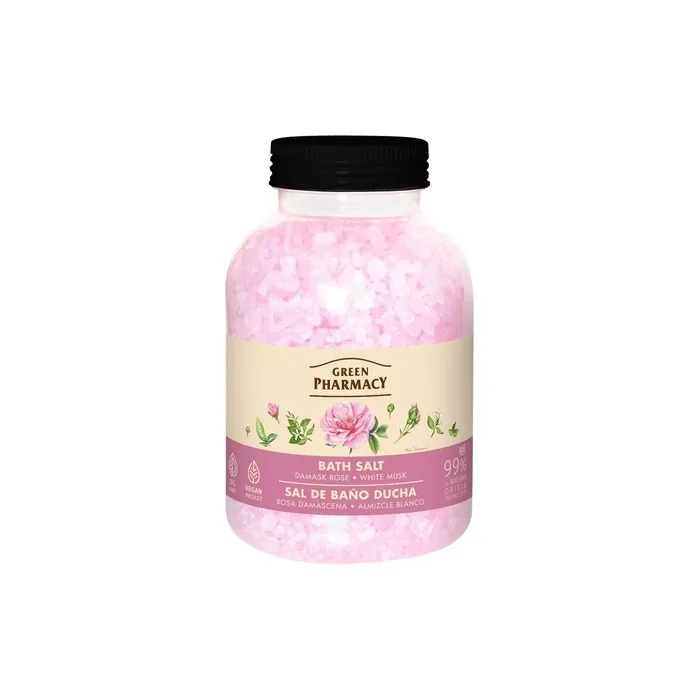 Elfa Pharm Green Pharmacy Bath Salt Damask Rose And White Musk 1000 G