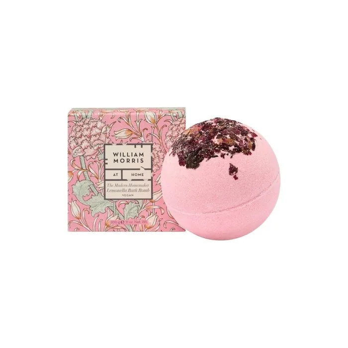 William Morris Bath Bomb 200g Scented Rose Petals Beauty Gift for Her