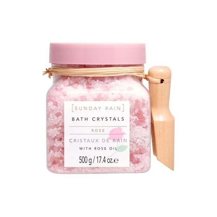 Sunday Rain Rejuvenating and Detoxifying Bath Crystals with Rose Oil and Sea Salt 500g