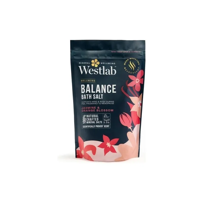 Westlab Magnesium Balance Salts 1kg Moodboosting Neuroscent 100 Natural Organic Jasmine & Blossom