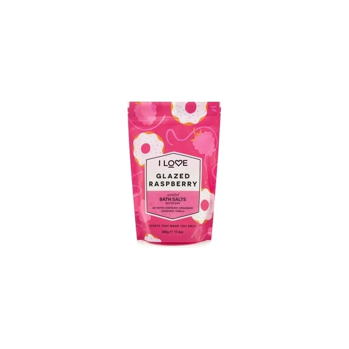I Love Scented Bath Salts Glazed Raspberry 500g